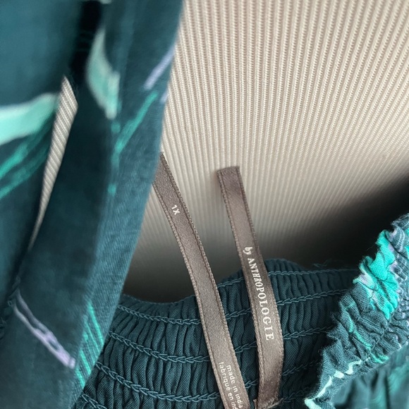Anthropologie Teal Beaded Maxi Dress - Picture 11 of 13